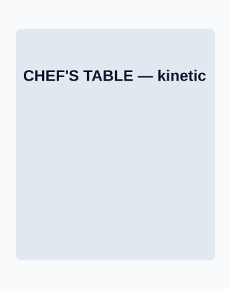 CHEF'S TABLE — Local Business Flyers template