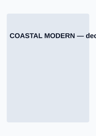 COASTAL MODERN — Local Business Flyers advertising template