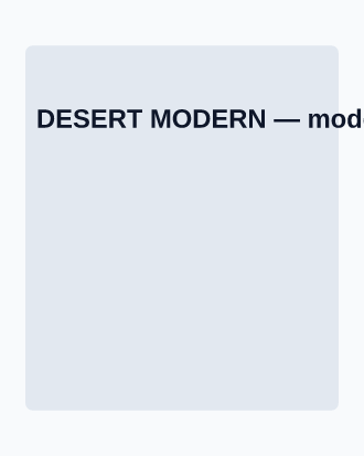 DESERT MODERN — Local Business Flyers advertising template
