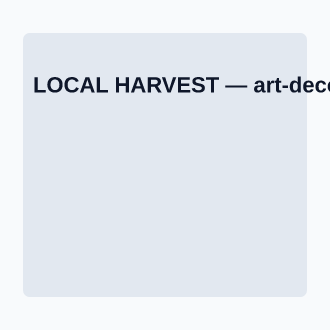 LOCAL HARVEST — Local Business Flyers advertising template