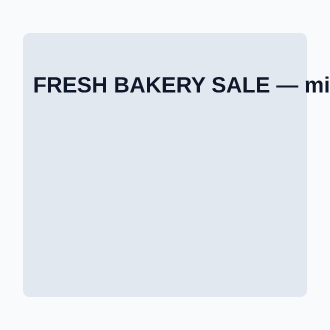 FRESH BAKERY SALE — Local Business Flyers advertising template