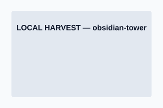 LOCAL HARVEST — Local Business Flyers advertising template