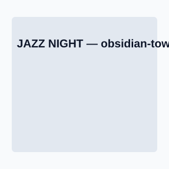 JAZZ NIGHT — Local Business Flyers advertising template