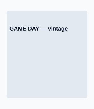 GAME DAY — Sports & Athletic template