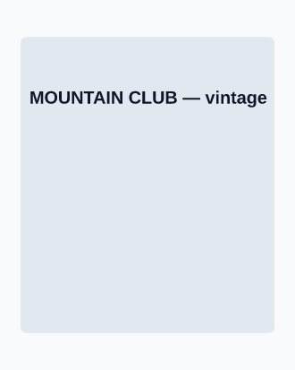 MOUNTAIN CLUB — Vintage Badge template