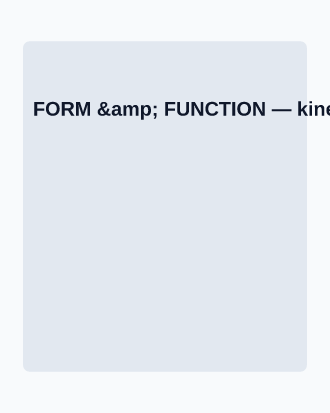 FORM & FUNCTION — Minimal Typography template