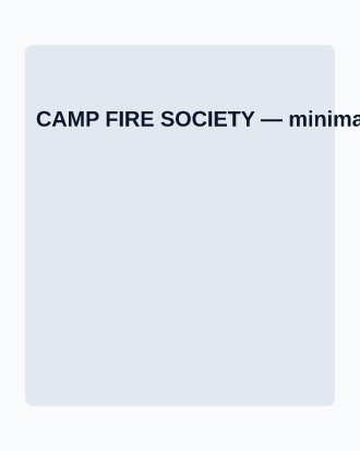 CAMP FIRE SOCIETY — Vintage Badge template