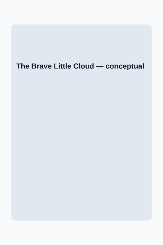 The Brave Little Cloud — Children's template