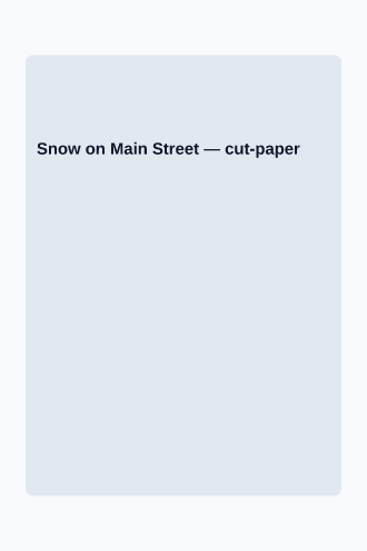 Snow on Main Street — Romance template