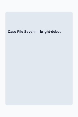 Case File Seven — Mystery & Thriller template