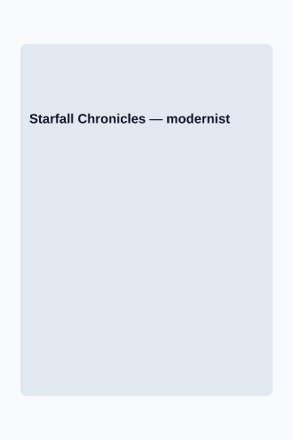 Starfall Chronicles — Fantasy & Sci-Fi template