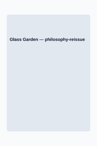 Glass Garden — Fiction & Literary bookcovers2 template