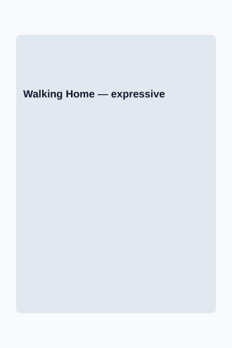 Walking Home — Nonfiction & Cookbooks template