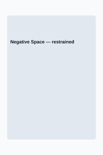 Negative Space — Design & Conceptual template