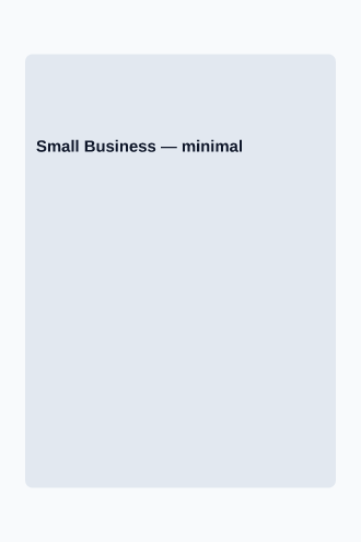 Small Business — Nonfiction & Cookbooks template