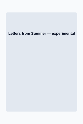 Letters from Summer — Romance bookcovers2 template