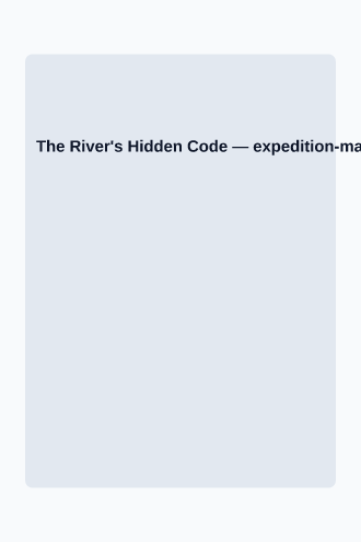 The River's Hidden Code — Children's bookcovers2 template