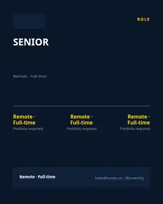 SENIOR DESIGNER — Hiring & HR template