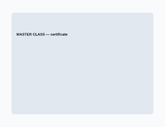 MASTER CLASS — Pitch & Webinar template
