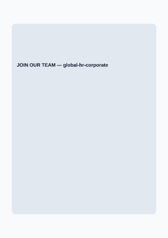 JOIN OUR TEAM — Hiring & HR template