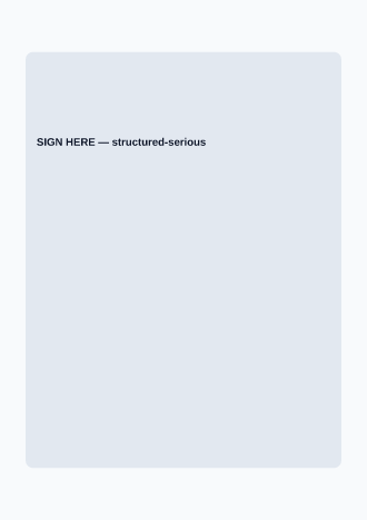 SIGN HERE — Proposals & Pricing business template