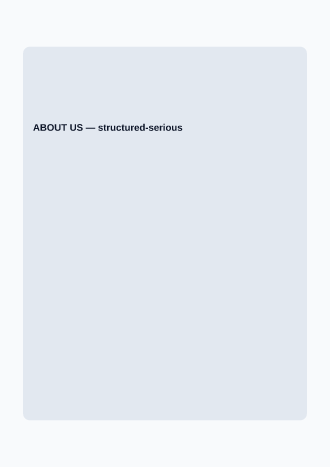 ABOUT US — Reports & Company business template