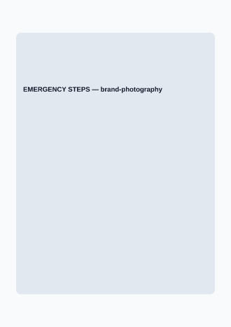 EMERGENCY STEPS — SOPs & Process business template