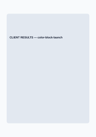 CLIENT RESULTS — Reports & Company business template