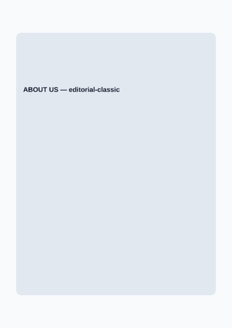 ABOUT US — Reports & Company business template