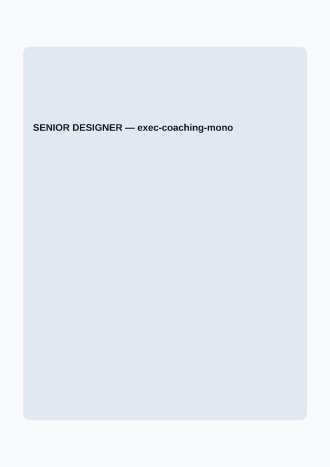 SENIOR DESIGNER — Hiring & HR business template