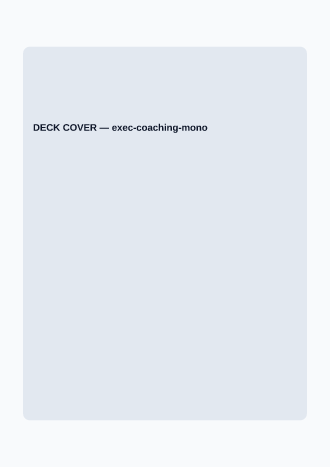 DECK COVER — Pitch & Webinar business template