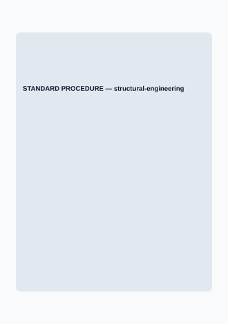 STANDARD PROCEDURE — SOPs & Process business template