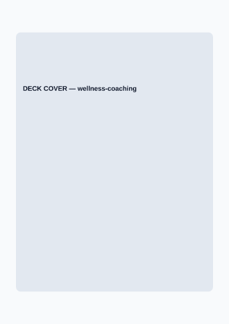 DECK COVER — Pitch & Webinar business template