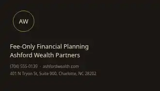 Ashford Wealth Partners — Finance & Accounting business card template