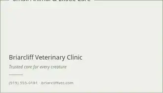 Briarcliff Veterinary Clinic — Veterinary & Pet Care business card template
