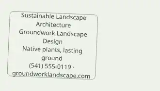 Groundwork Landscape Design — Landscaping & Outdoor business card template