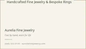 Aurelia Fine Jewelry — Jewelry & Accessories business card template