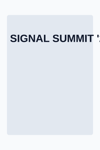 SIGNAL SUMMIT '26 — Event Invite — Events & Invites template