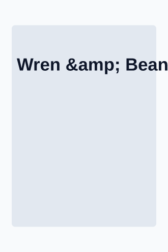 Wren & Bean — Café menu — Menus template