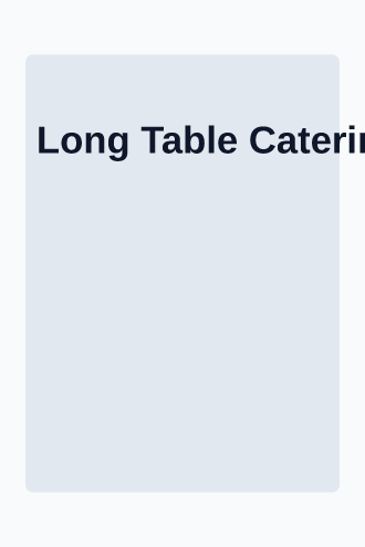 Long Table Catering — Catering menu — Menus template
