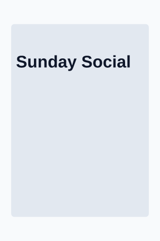 Sunday Social — Brunch menu — Menus template
