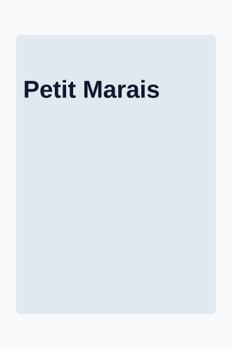 Petit Marais — Bistro menu — Menus html5 email template