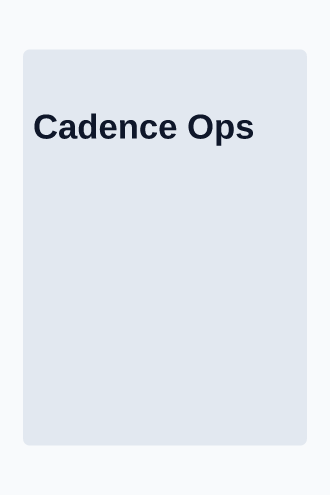Cadence Ops — Pricing — Pricing html5 email template