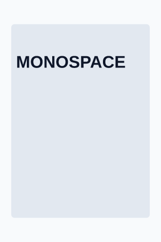 MONOSPACE — Product Launch — Product Launches html5 email template