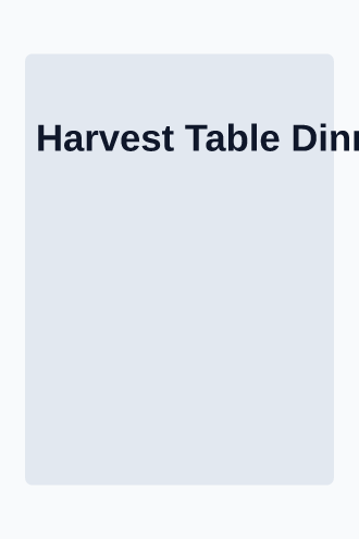 Harvest Table Dinner — Ticket Confirmation — Transactional template