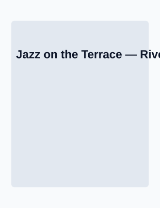 Jazz on the Terrace — Community & Events flyer template