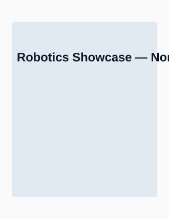 Robotics Showcase — Community & Events flyer template