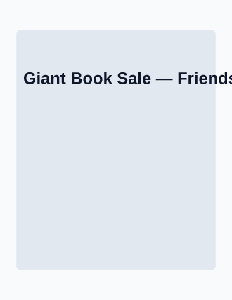 Giant Book Sale — Community & Events flyer template