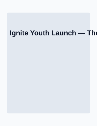 Ignite Youth Launch — Church Events template