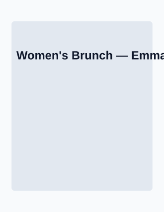 Women's Brunch — Church Events flyer template
